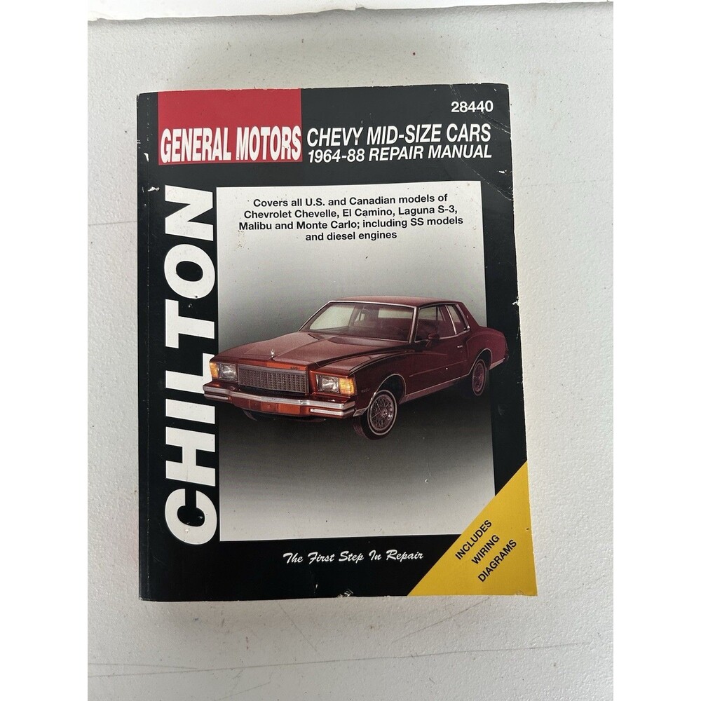 Chilton Chevy Mid-Size Cars 1964-88 Repair Manual Chevelle El Camino Monte Carlo